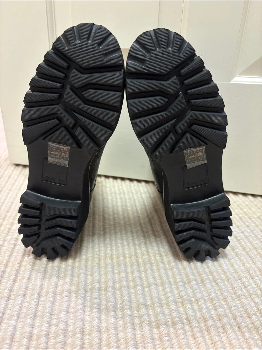 Dolce Vita Black Leather Chelsea Booties with Leopard Pull Tab